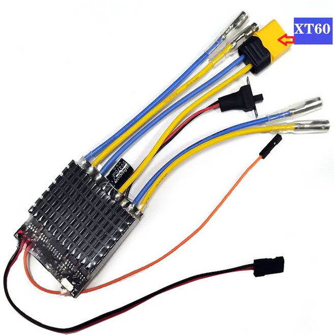 양방향 브러시 ESC 30A 40A 2개 세트 RC 탱크 보트 혼합 제어 장치, 1PCS 30A XT60