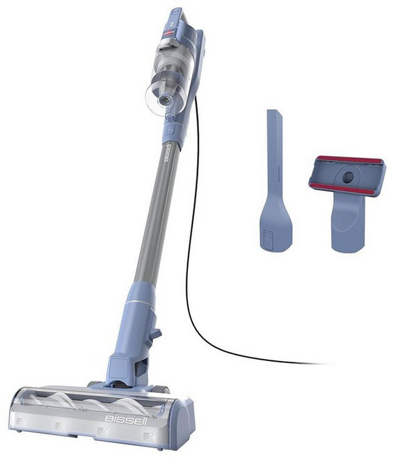 Bissell PowerClean 유선 스틱 진공청소기 엉킴 없는 브러시 롤 셀프 스탠딩 밝은 헤드라이트 HEPA 여과 틈새 및 덮개 도구 포함 4214K