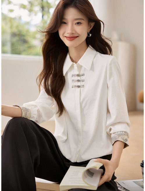 COSYEVNO 여성 블라우스 가을 빅사이즈 루즈핏 패션 긴팔 코디 상의 lyjcs20