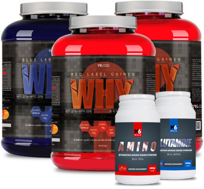 [고급자벌크업세트 3개월 완성플랜 ] 와이 레드 라벨게이너/와이 블루라벨/아미노/글루타민, 1개, 4kg
