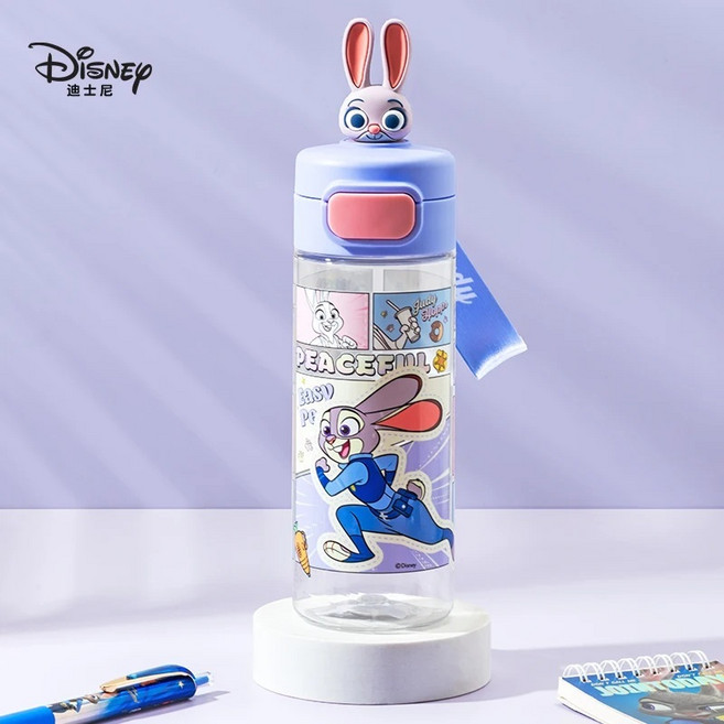 주토피아 주디 경찰 트라이탄 휴대용물병+스트랩줄, 주디물병+스트랩줄-530ml