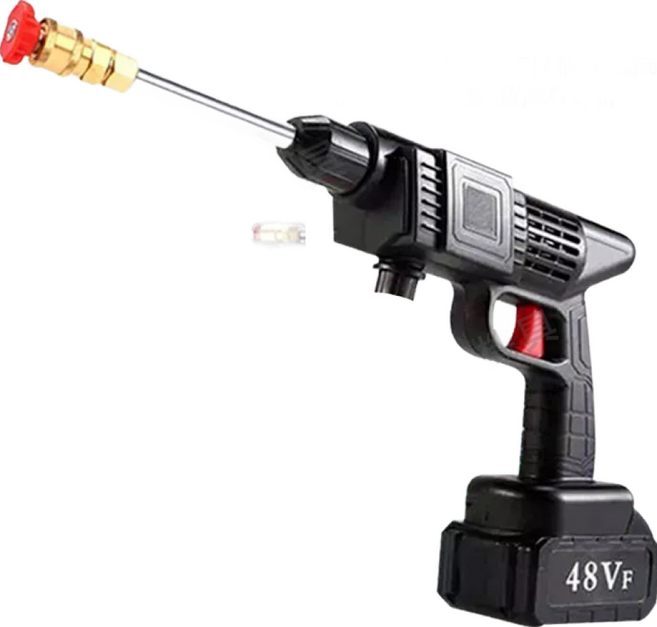 森森機具 無線便攜式高壓清洗機 電動洗車水槍, 單色, 5米左右進水管