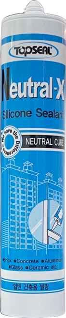 탑씰 외부용 실리콘 무초산 투명색 25개입, 1박스