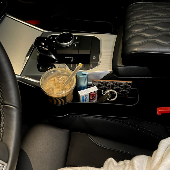 차량용 컵홀더 사이드포켓 블랙 운전석, 1개