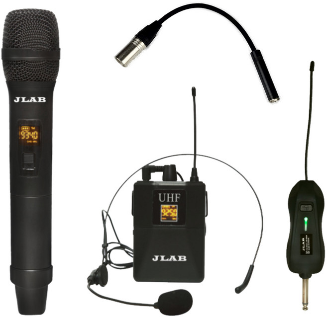JLAB JLB-900A 무선마이크 송수신기세트 야외공연 버스킹 행사, JLB900A 2채널 핸드+헤드셋