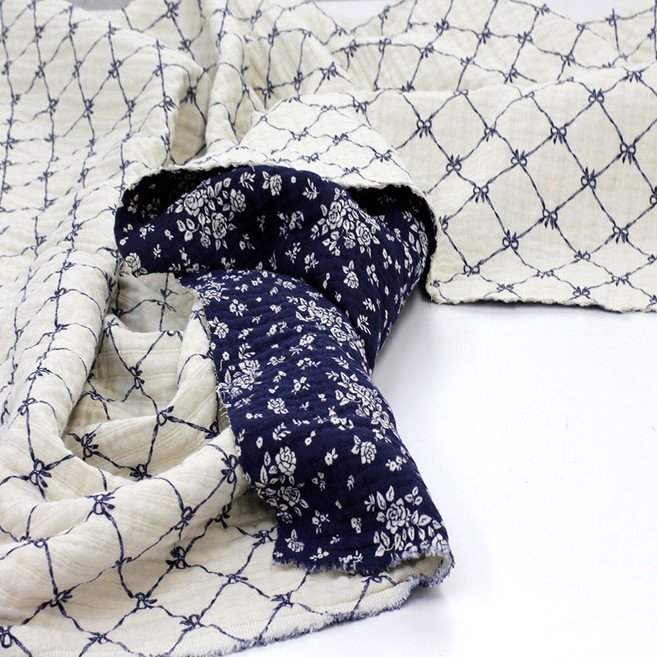 퀼트가게대폭 양면 사중 거즈 리본 블랭킷 천 원단