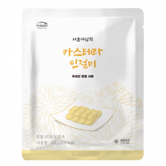 로뎀푸드 서울마님떡 호박 카스테라 인절미 100g [SI116], 1개
