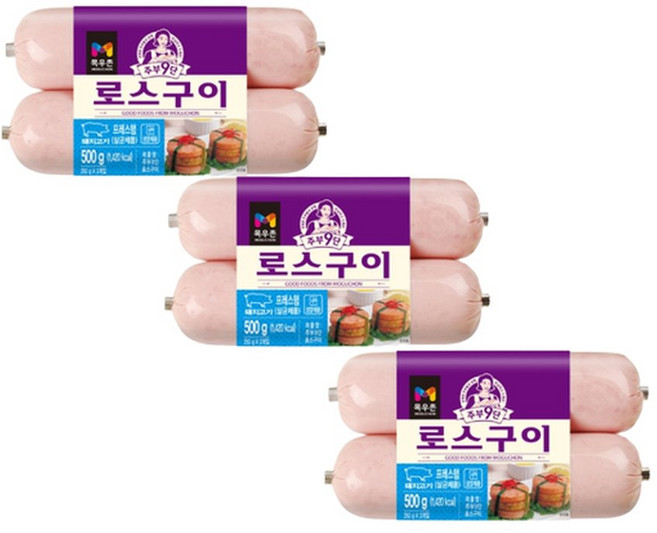 /목우촌주부9단 로스구이햄 500g x 3개