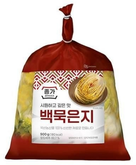 종가 백묵은지 900g 대용량 업소용 종가집 전라도 요리 펜트리 쌀 간단 맛집 국물 125355, 종가 백묵은지 900g 요리 펜트리 쌀 간단 맛집 국물