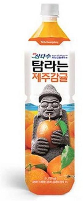 제주삼다수 탐라는 제주감귤 주스, 1.5L, 12개