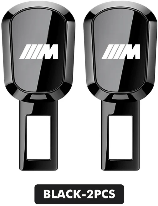 BMW 차량용 안전벨트 잠금 버클 연장 플러그 시트 벨트 클립 익스텐더 E70 E91 E30 G30 E53 M3 M5 X6 X4 X7, 02 black-2PCS-