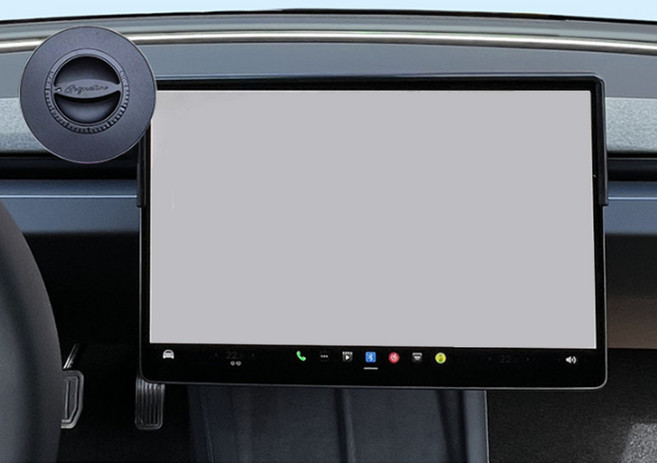 테슬라 모델Y 주니퍼 2025년 핸드폰 맥세이프 거치대 지시그니처 다이얼 T2, 블랙, 1개