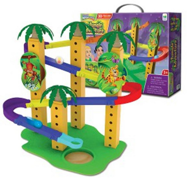 어린이집 구슬굴리기 정글 만들기 장난감 레일장난감 롤러장난감 도형놀이, 1개