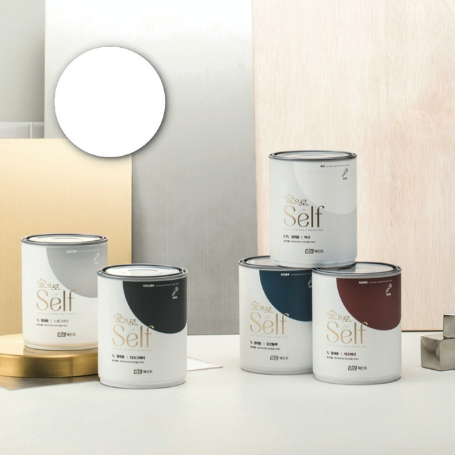 KCC숲으로 셀프 철재용 수성페인트 0.9L, 백색, 900ml, 1개