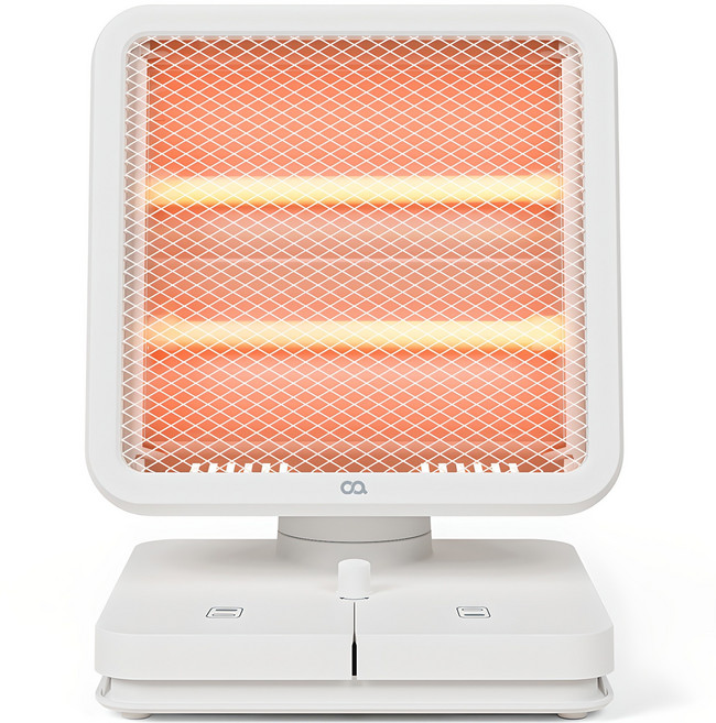 오아 스퀘어 미니 발난로, OHT-016WH, 화이트