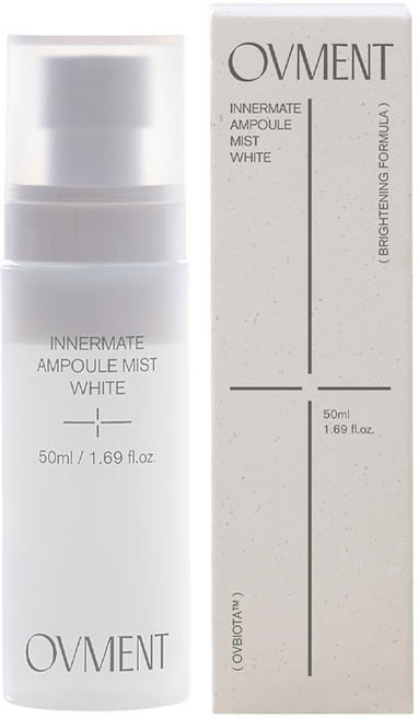오브먼트 이너메이트 앰플 미스트 화이트 착색 색소침착 산부인과 문진 테스트 완료 / 비건 / 탄력개선 / Y존 사타쿠니 겨드랑이 모든 부위, 1개, 50ml