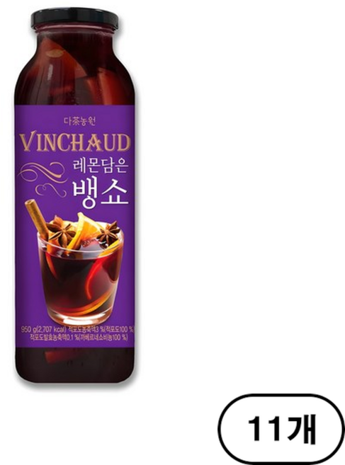 다농원 레몬담은 뱅쇼, 950g, 1개입, 11개