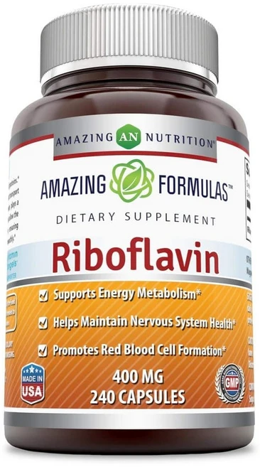 어메이징 뉴트리션 글루텐프리 리보플라빈 400mg 240정 Amazing Formulas Riboflavin, 1개 - 쿠팡