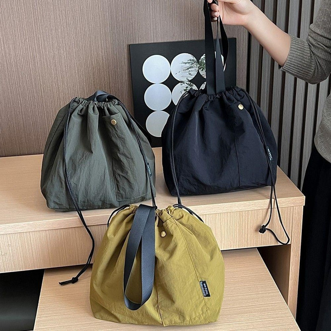 복조리 보냉 도시락 가방 직장인 남성 여성 보냉백 런치백 학생 보자기 모던 방수 예쁜 깔끔한 심플한, 블랙, 1개