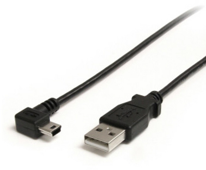 USB 2.0 A타입 미니5핀 액션캠 하이패스 블랙박스 ㄱ자 구형 충전 케이블, 2개, 20cm