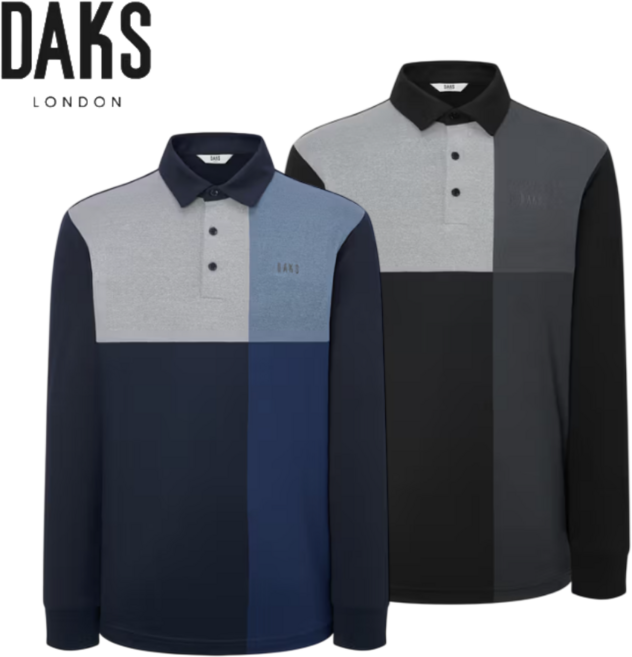 [매장발송]닥스 남성 긴팔 폴로 티셔츠 출근 골프 데일리 신축성 좋은 카라 상의