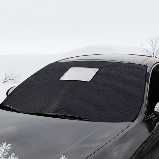 에코힐 스타리아 국산 차량 햇빛가리개 앞유리 덮개 커버 앞창가리개 자동차 성애방지커버 앞유리보호 일반형 블랙박스형 보관가방 사계절 성에방지커버, 블랙, 1개, 스타리아-블랙박스형(가방 포함)