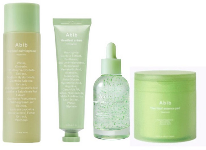 아비브 어성초 토너 200ml+크림 75ml+세럼 50ml+패드 70매 4종 세트, 1세트