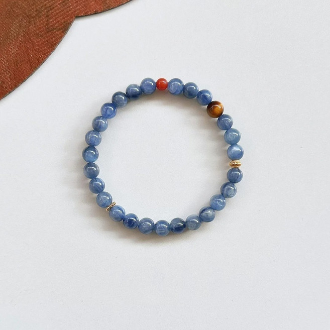 카이아나이트 팔찌 천연 원석 호안석 포인트 by 리마린