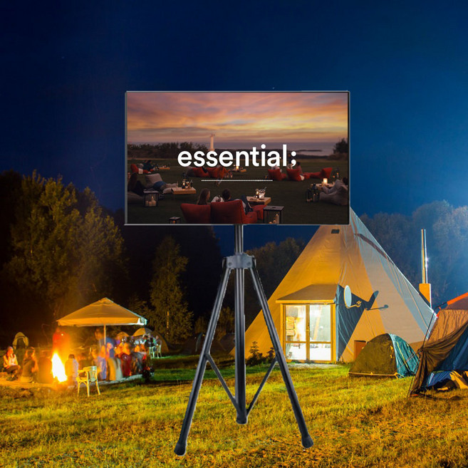 휴대용 TV 거치대 삼각대 캠핑용 TV 스탠드, 1개, 24-32인치