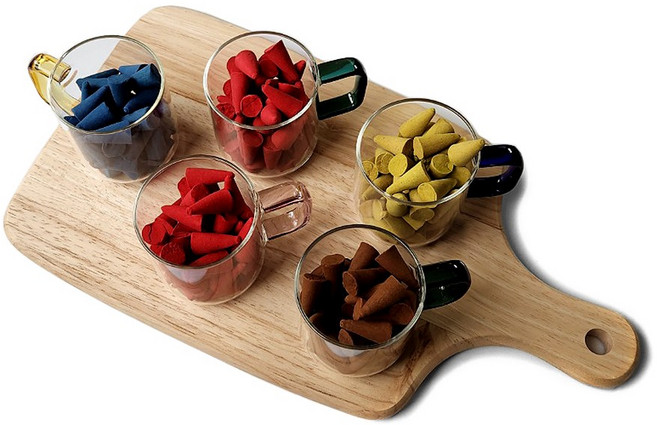 태양아로마향 태국 직수입 아로마 인센스 콘향 5종x20개, F