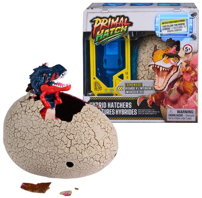 PRIMAL HATCH 初原魔法蛋 小恐龍蛋 趣味恐龍孵化 新奇混血形象 稀有變色功能, 1個