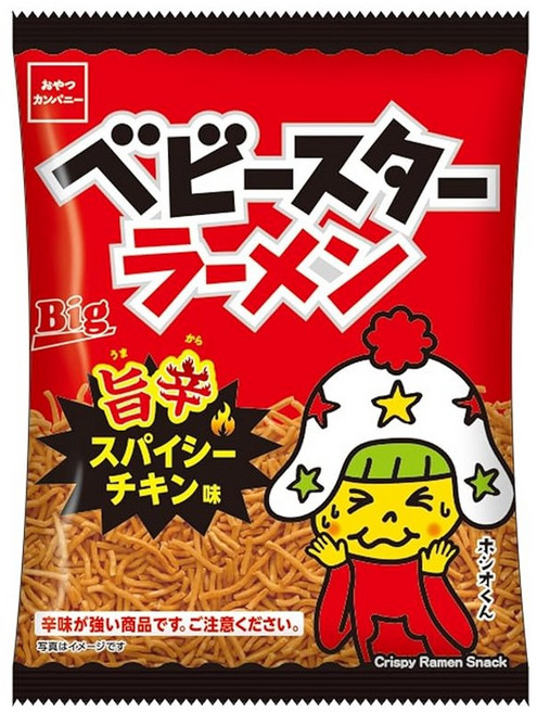 간식 회사 베이비스타라면 매콤한 스파이시 치킨맛 65g×12봉, 1g, 1개