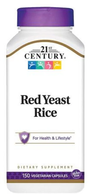 21st Century 홍국 쌀 추출물 600mg 식물성캡슐 150정 (75일분), 알약/캡슐, 1개 - 쿠팡