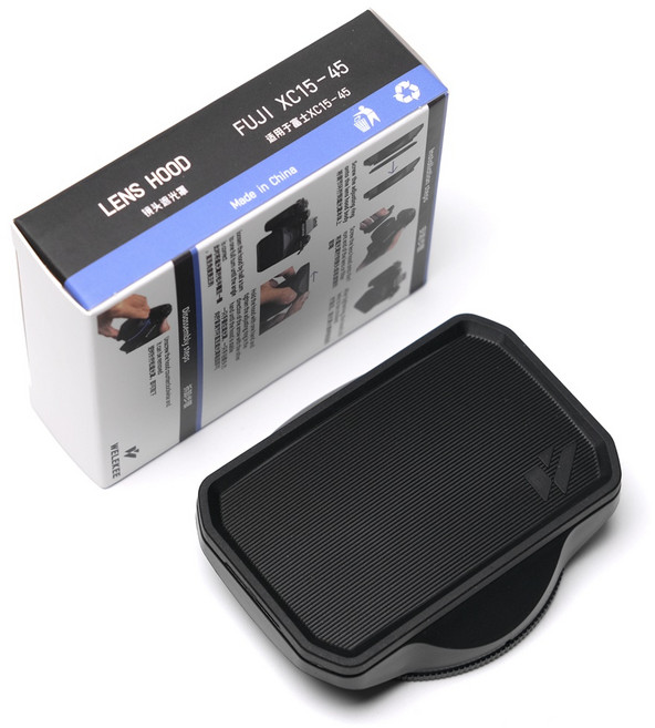 후지 XC15-45 후드용 빈티지 사각 렌즈 보호 커버 XT50 XS20 XT100 xt30 52mm, 01 Black, 1개