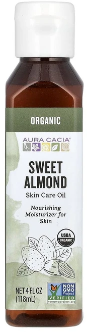 아우라카시아 스킨케어 오일 스윗 아몬드 118 ml (4 fl oz) - 쿠팡