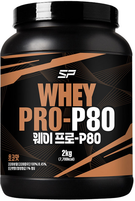 웨이프로 P80 초코맛 단백질보충제 단백질쉐이크 프로틴, 1개, 단품, 2kg