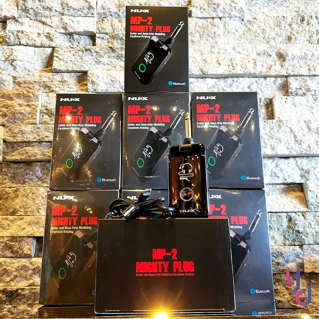 NUX Mighty Plug MP-2 電吉他/貝斯 導線模擬器 耳機音箱 藍芽, 1個