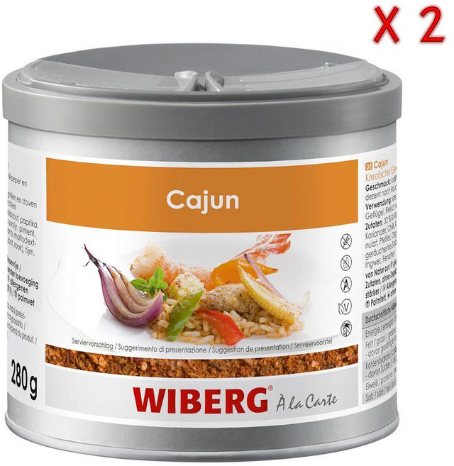 위베르크 케이준 크레올 스파이스 블렌드 파워풀 믹스, 2개, 280g