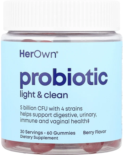 Her Own 프로바이오틱 구미젤리 베리 구미젤리 60개 Own (헐 오운), 1개, 60정 - 쿠팡