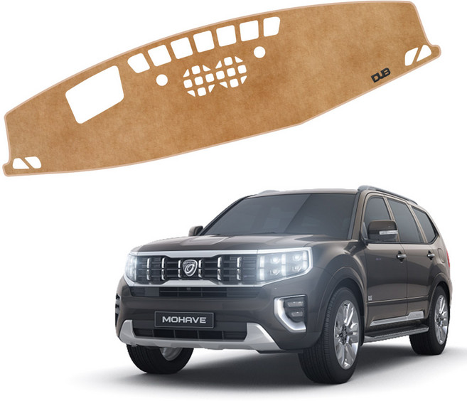 모하비 더 마스터 DUB 플라즈마 논슬립 벨벳 대쉬보드커버, 새들브라운, 모하비/19년9월~24년7월/센터유/HUD유/KK136