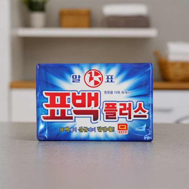 말표 표백 플러스 비누 400g, 8개