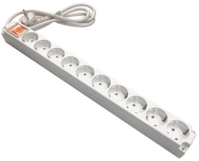신성전기 멀티탭 멀티콘센트 안전콘센트 상가 사무실 매장 업소 가정집 아파트 학생방 국산제품 KS제품, 1개, 10m