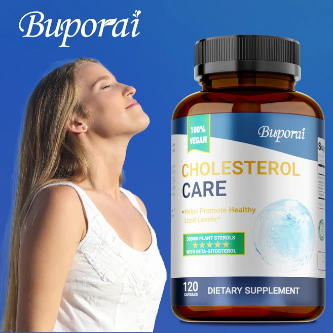 콜레스테롤 케어 식물 스테롤 캡슐 베타시토스테롤 함유 혈중 지질 개선 페누그릭 추출물 폴리코사놀 100% 비건 무첨가제, 3개, 60정 - 쿠팡