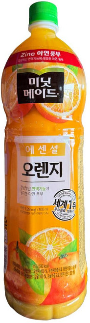 미닛메이드 오렌지 주스 1.5L 12개 달콤한