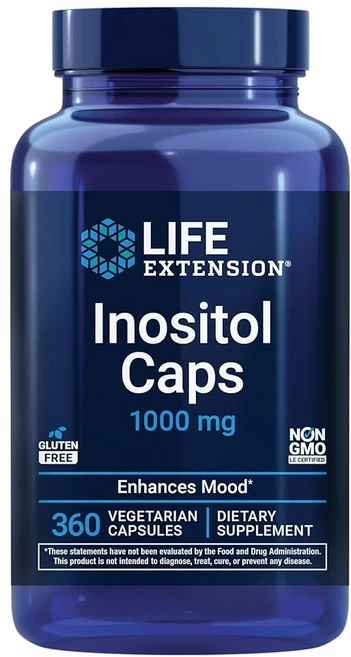 라이프 익스텐션 105256 이노시톨 캡슐 1000mg 베지캡슐 360정, 1개 - 쿠팡