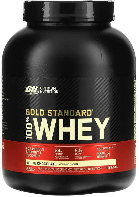 옵티멈뉴트리션 골드 스탠다드 유청 분리 단백질 보충제 화이트 초콜릿 맛, 1개, 2.27kg - 쿠팡