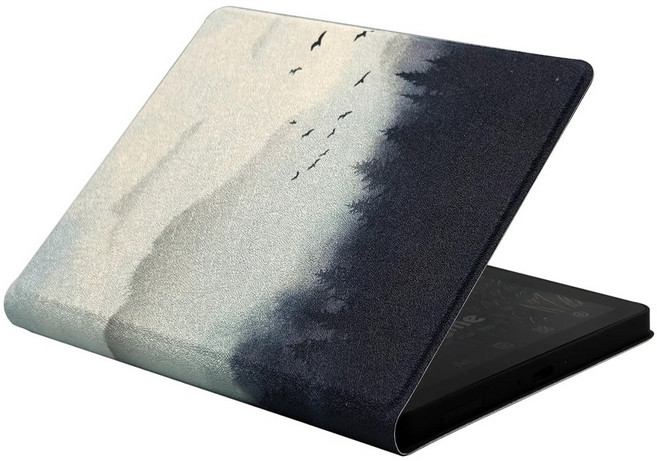 Bigme B6 컬러 6인치 가죽 케이스, 안개 숲