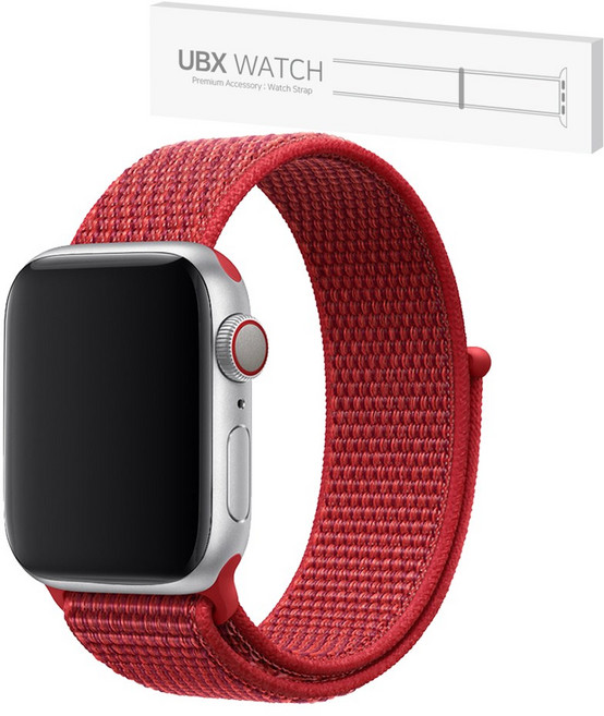 애플워치 호환 스포츠 루프 나일론 스트랩, 12. 스칼렛레드, 1개