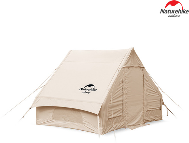 네이처하이크 젠 6.3 코튼 에어 텐트 감성 캐빈 쉘터 패밀리 캠핑 면 혼방 장박, 퀵샌드