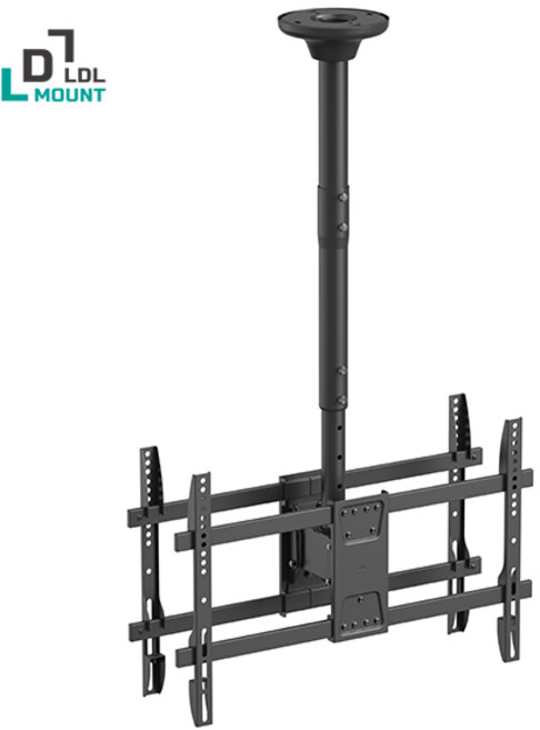 듀얼 천장형 고정 TV 모니터 양면형 거치대 브라켓 43-86인치 APL-CE640BS, CE640BS, 1개
